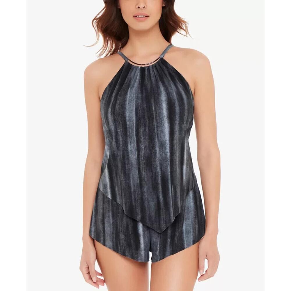Magicsuit Swim Romper 8 NWT Tummy Control‎ Halter Cover Up Resort Swim Glam